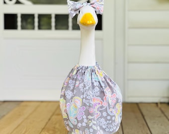 23" or 28" Porch Goose Outfit - Summer Outfit for Yard Goose - Porch Goose Clothes - Dress for Porch Goose - Lawn Goose Accessories