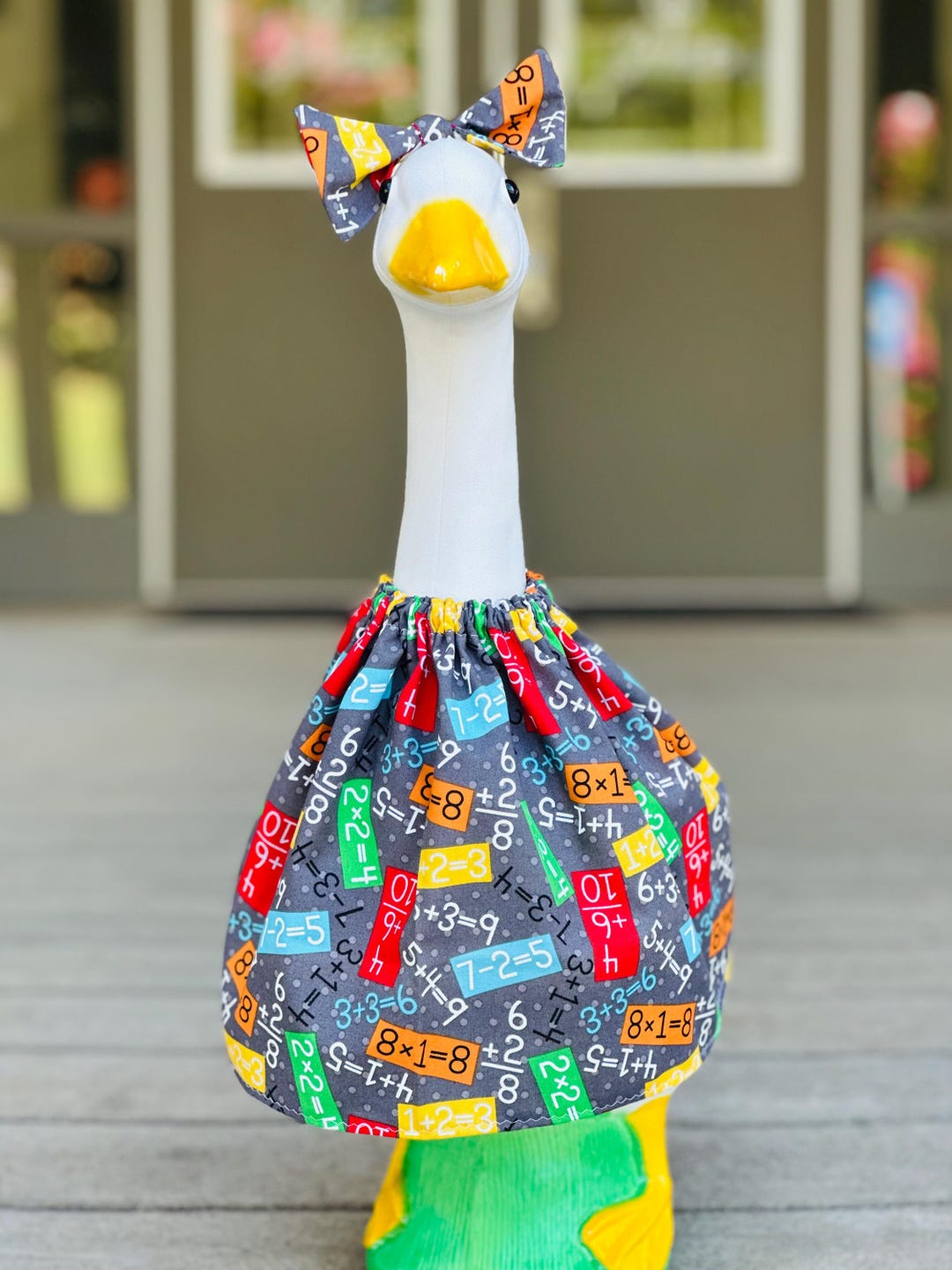 23" Spring Goose Dress With Bonnet: Porch Decor Outfit - Etsy
