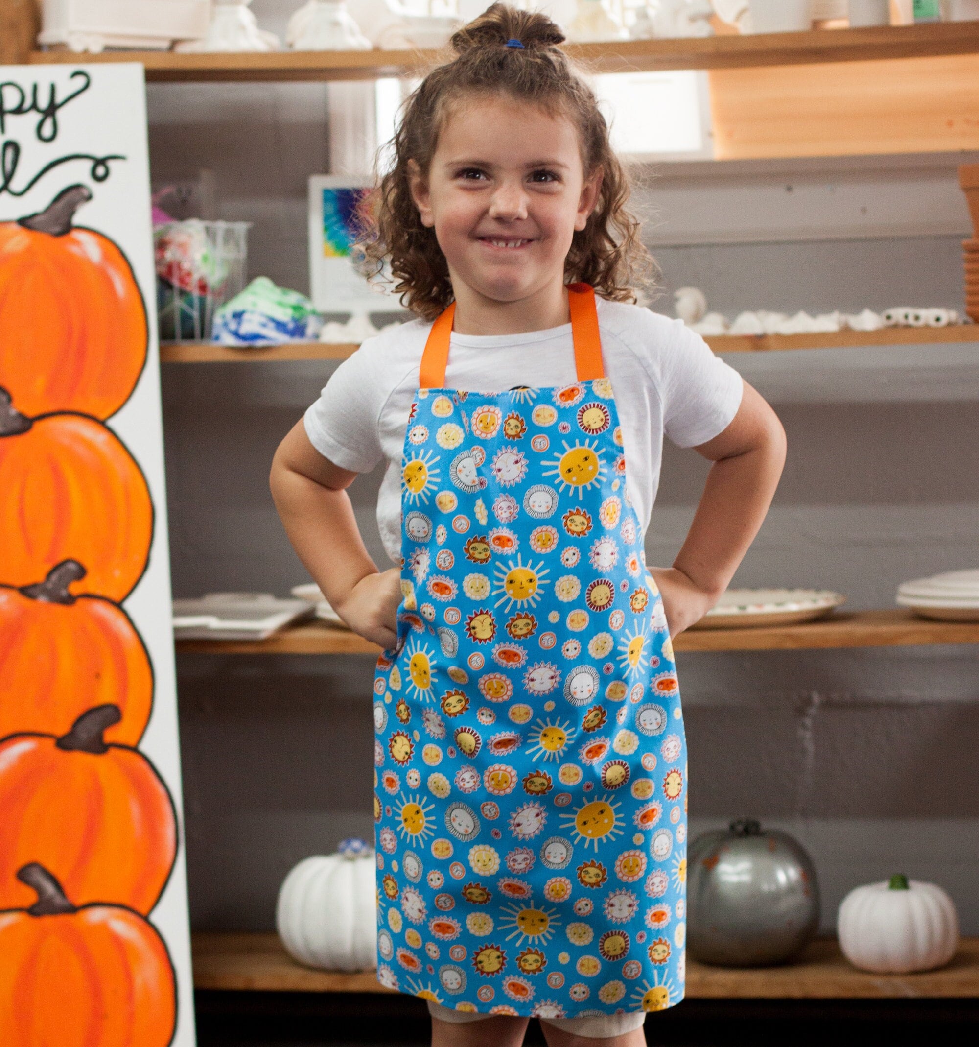 Funnytek Delantal Infantil Con Mangas Largas Y 3 Bolsillos – Impermeable Y Lavable Para Pintura, Cocina Y Manualidades (Talla 8-10 Años)