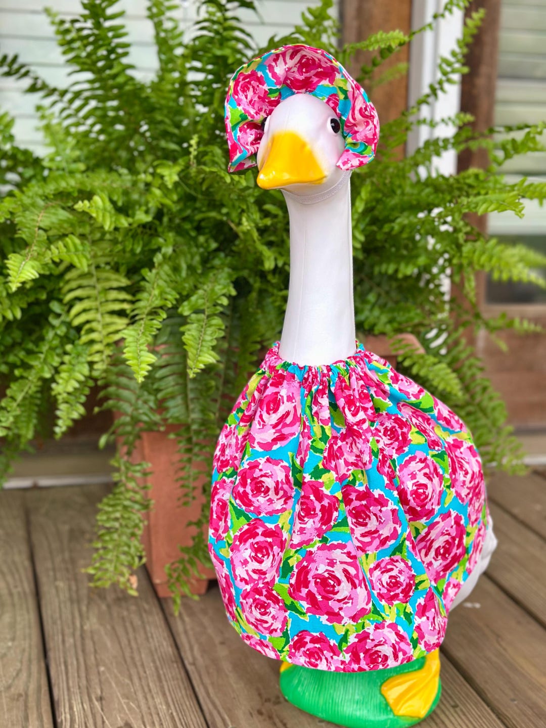 Sonnenblumen-Outfit Für Gartengänse – Niedliches Set Mit Hut, Brille & Tutu