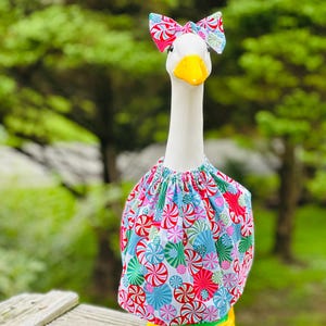 17&quot; 23&quot; 28&quot; Goose Christmas Clothes - Holiday Outfit for Yard Goose - Winter Porch Goose Outfit