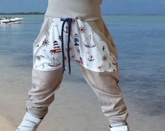 Pantalon Enfant Bébé Garçon Fille Habillement Maritime Taille 86-92