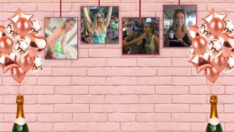 Personalized Zoom bridal shower background | Etsy