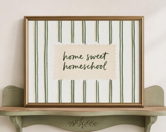 Homeschooling-Deko-Schild fürs Homeschooling, Wandbild fürs Kinderzimmer, süßer Spruch als Kunstdruck, druckbares Wandbild (digitaler Download)