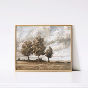 Vintage Landscape Countryside Painting | Wall Art | Oil Painting | Antique Print | Home Decor | Digital  Instant Download | PRINTABLE