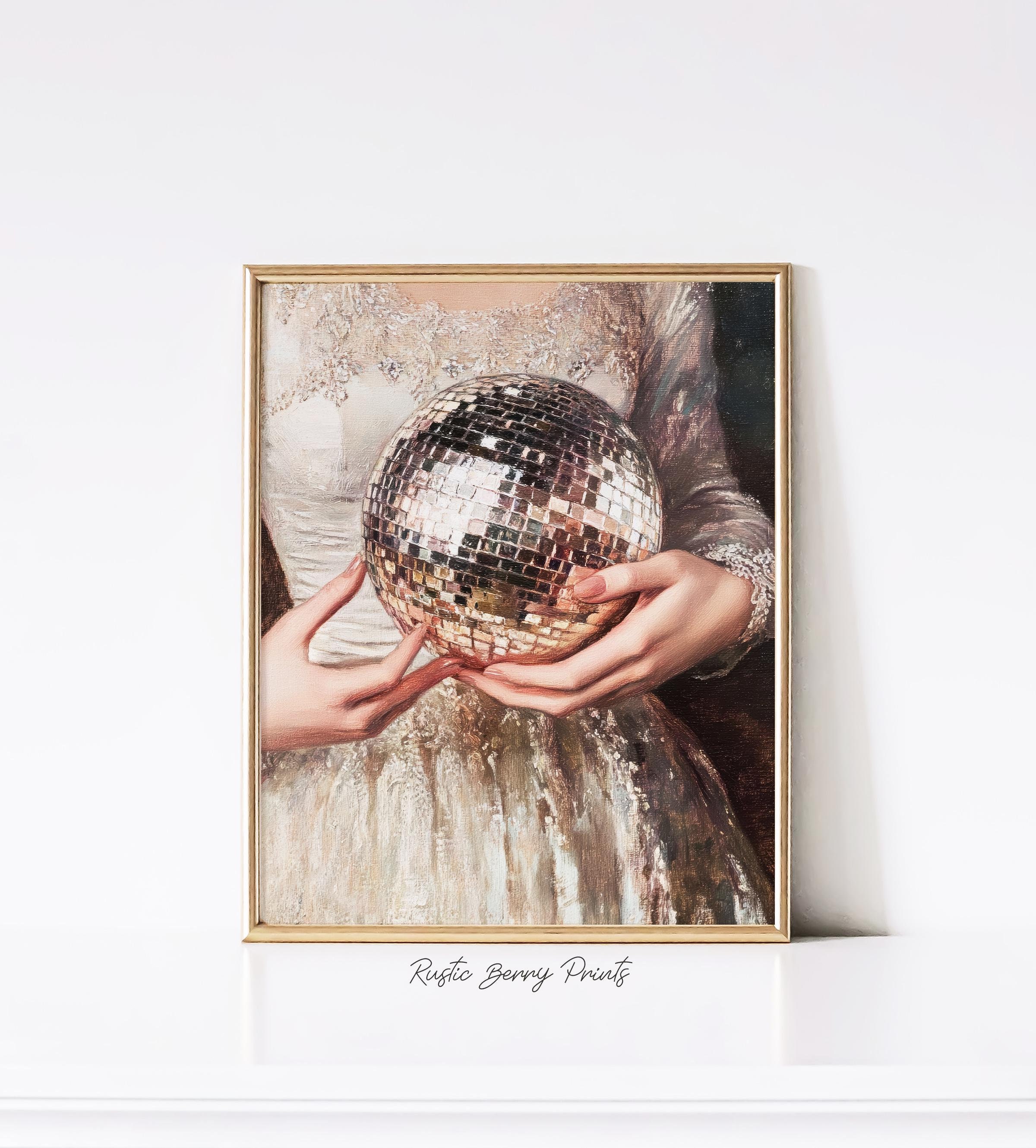 Boule Disco Miroir Argentée, Boule Disco en Forme de Citrouille, Adaptée po7491