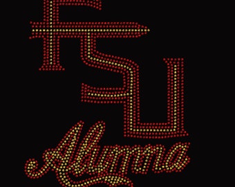 Florida Statr Alumna rhinestone transfer