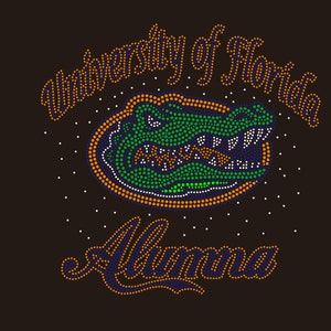 Florida Gator Alumna rhinestone transfer