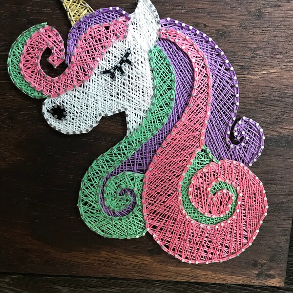 Unicorn String Art Etsy