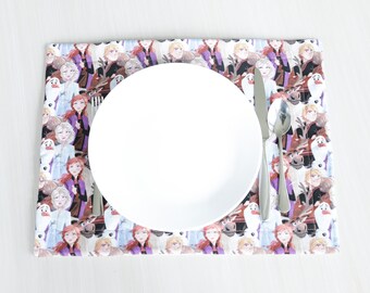 Frozen Princess Cotton Quilted Placemat: Elsa, Anna & Olaf