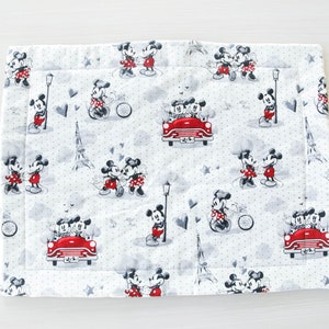 Mickey Mouse Italy Quilted Placemat - Placemat, Eiffel Tower, Dinner Setting Placemat, Disney Mickey Mouse, Placemat, Mickey