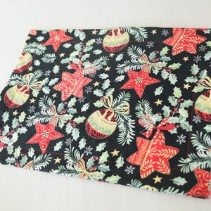 Christmas Ornaments Quilted Placemat - Pines & Ornaments, Christmas Trees, Dinner Placemat, Christmas Decor, Christmas Placemats, Ornaments