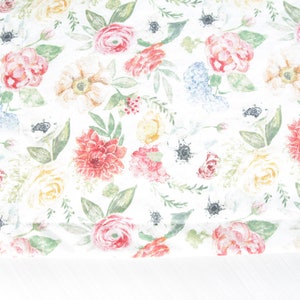 Mix of Flowers Quilted Placemat | floral placemat, fabric placemat, dining decor, flowers, washable placemat, Springtime, daisies, roses