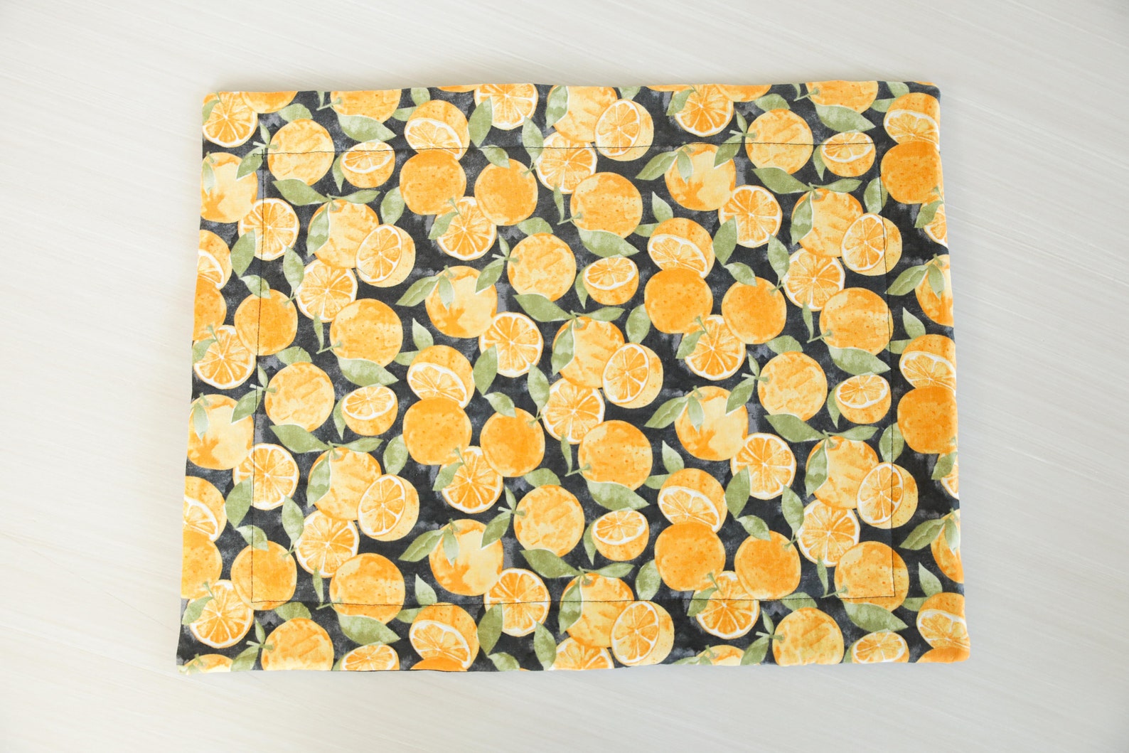 Oranges Quilted Placemat Placemat Gift Idea Oranges Etsy UK