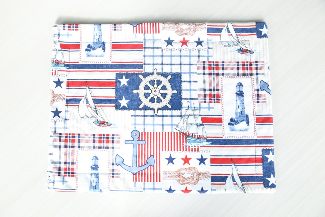 Anchor Ship Sailing Quilted Placemat Boat Ride Spring Etsy