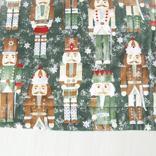 Nutcracker Brown and green Quilted Placemat - Dinner Placemat, Nutcracker, Holiday, Nutcracker Placemat, Christmas Decor, Holiday Placemat