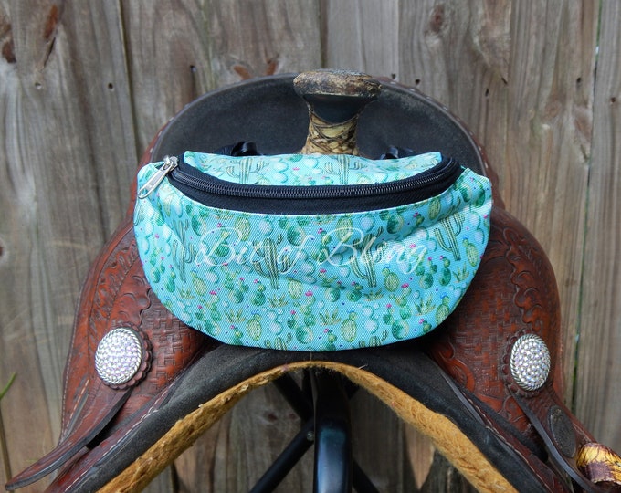 Cactus Print Saddle Pouch Western Horse Tack Etsy