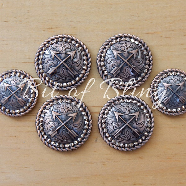 Horse Saddle Conchos Etsy