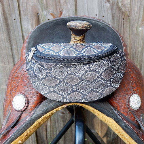 Cheetah Print Saddle Pouch Western Horse Tack Etsy