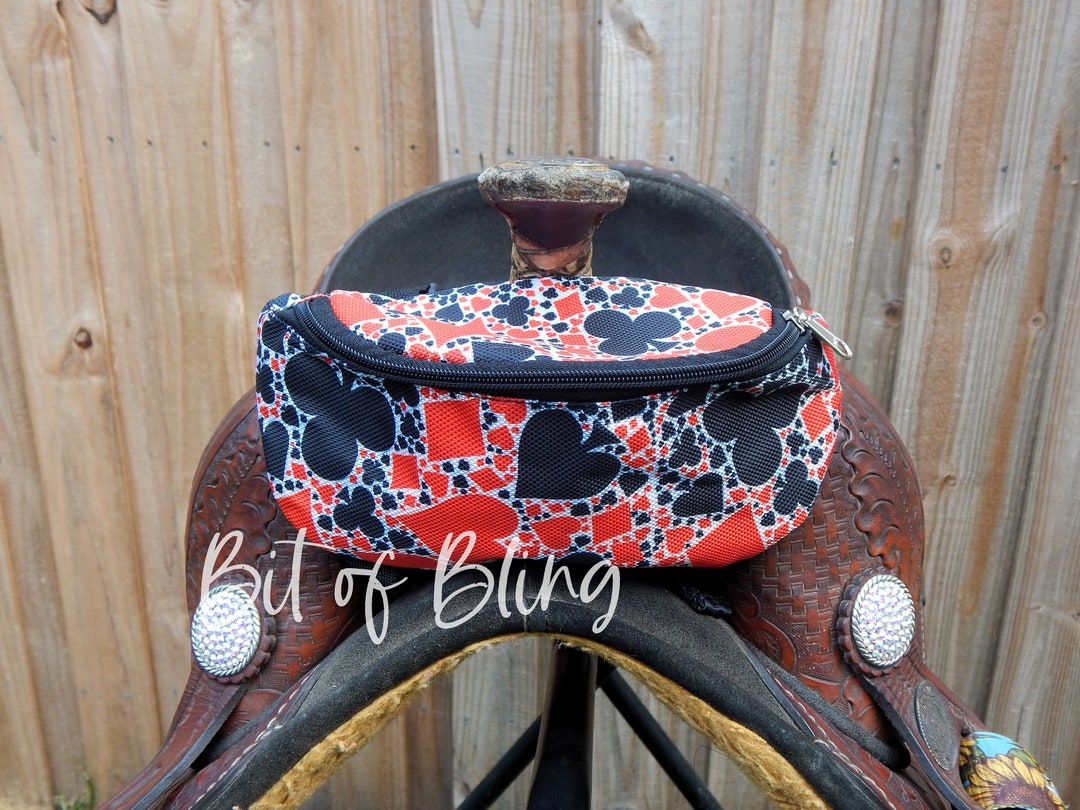 Playing Tack Playing Card Suits Saddle Pouch Western Horse Tack - Etsy