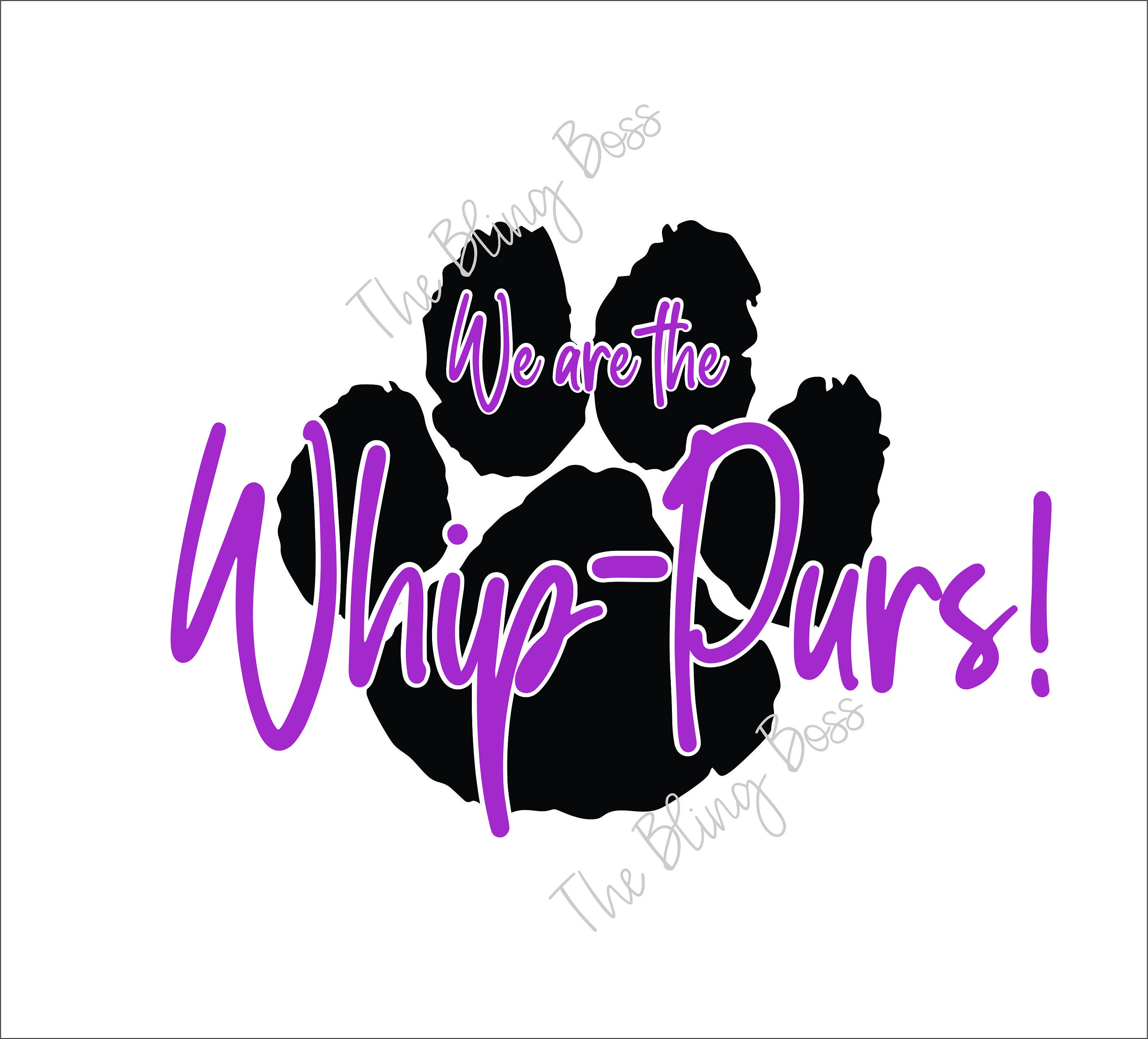 Hampshire Whip-purs Paw SVG Digital Download Cut File PNG - Etsy
