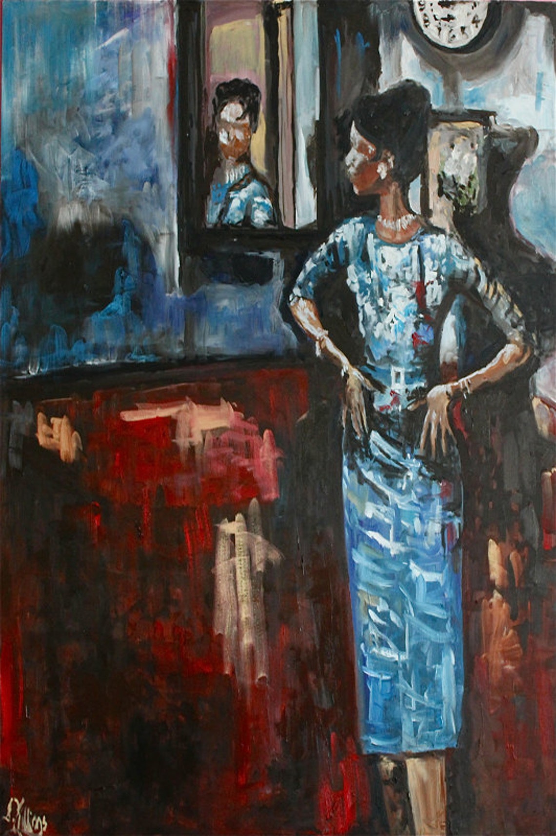 Art afroaméricain contemporain. LimitedEdition Embellished Etsy