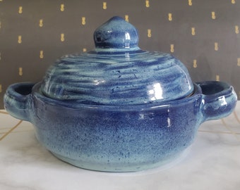 Small Blue Casserole Dish