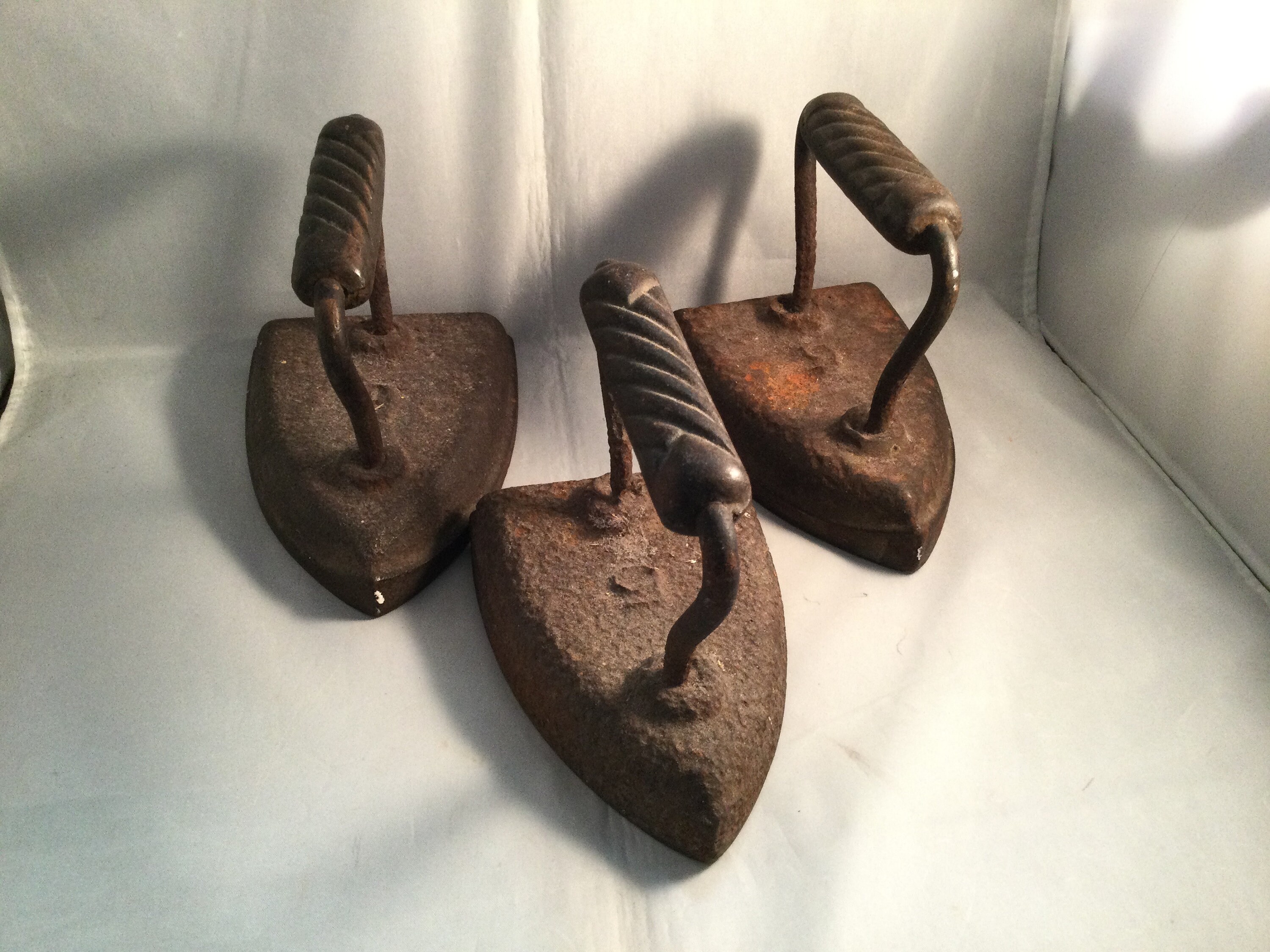 3 Smoothing irons also known as Sad irons Etsy
