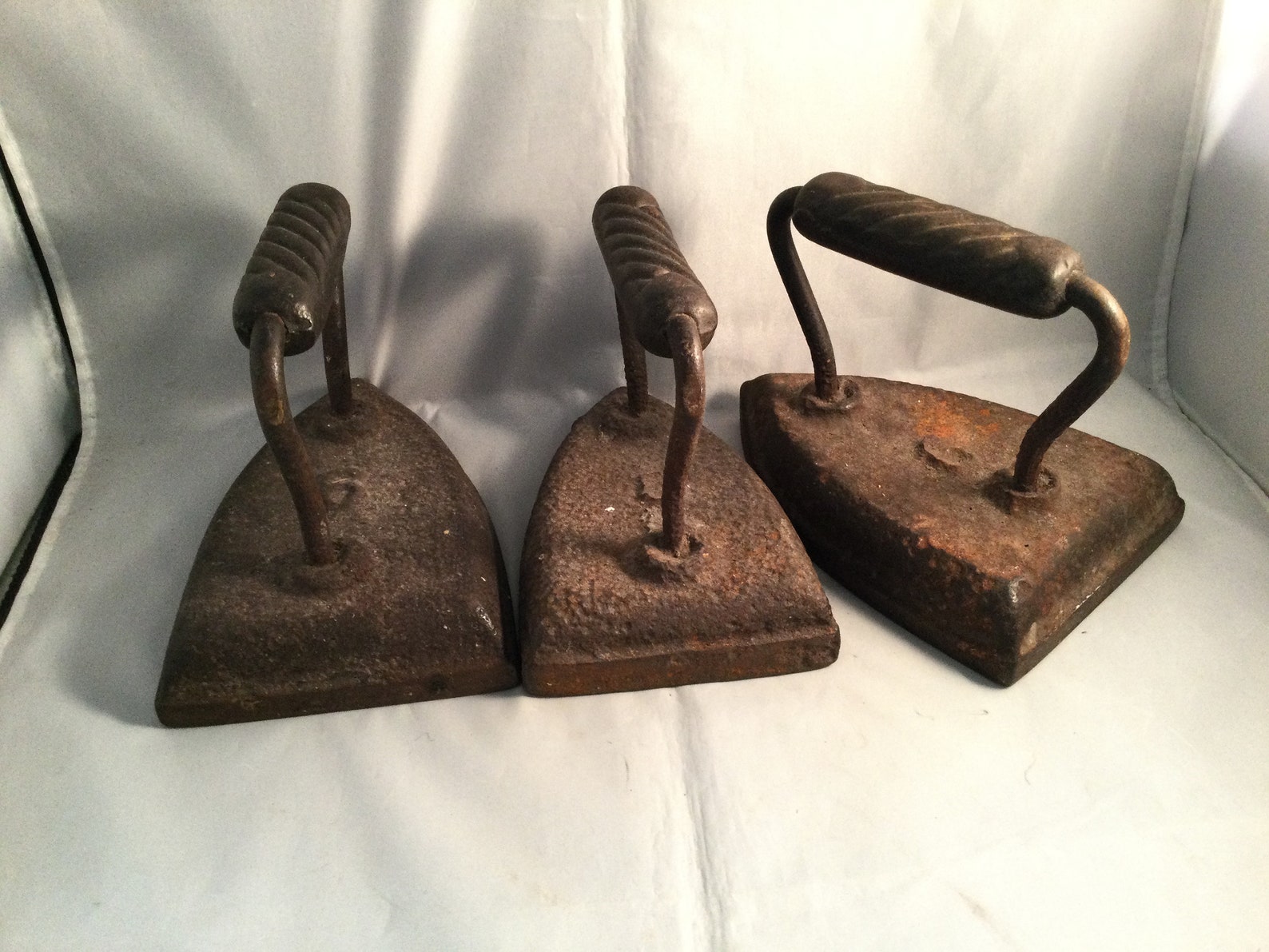 3 Smoothing irons also known as Sad irons Etsy