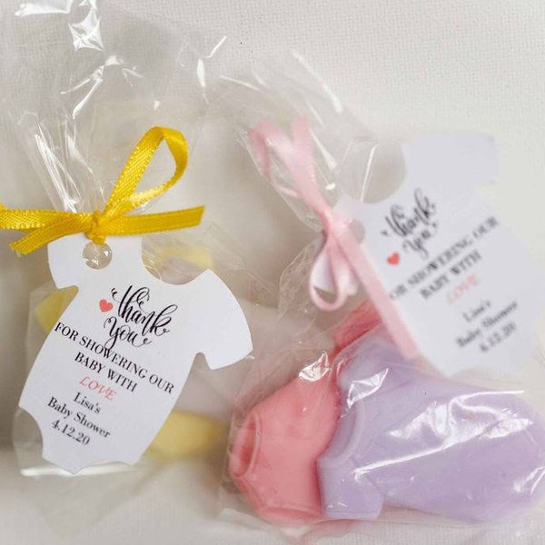 20 onesie soap favors baby shower, newborn sip and see