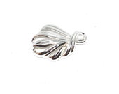 MONET Vintage Silver Tone Modern Abstract Leaf Brooch Designer Signed Costume Jewelry Resale Sale Spring Summer Gift for Her Minimalist Lady