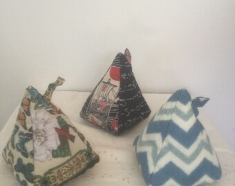 Door stops,  pyramid, weighted, cotton