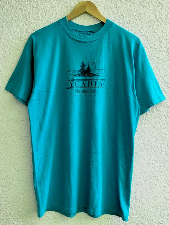 Vintage Acadia National Park Sunset Tee Shirt Vintage Acadia National Park Sunset Tee Shirt