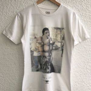 Zniszczona koszulka vintage Wu-Tang The Abbot RZA Rozmiar Y2K S / Marka limitowana / Wu-Wear / Wu-Tang Clan / Rap Tee / Podwójny ścieg / Tee
