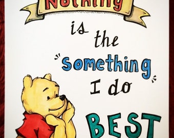 Adorable Winnie The Pooh Drawing Print