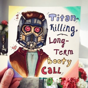 Super Adorable Star Lord Infinity War Valentine Love Note