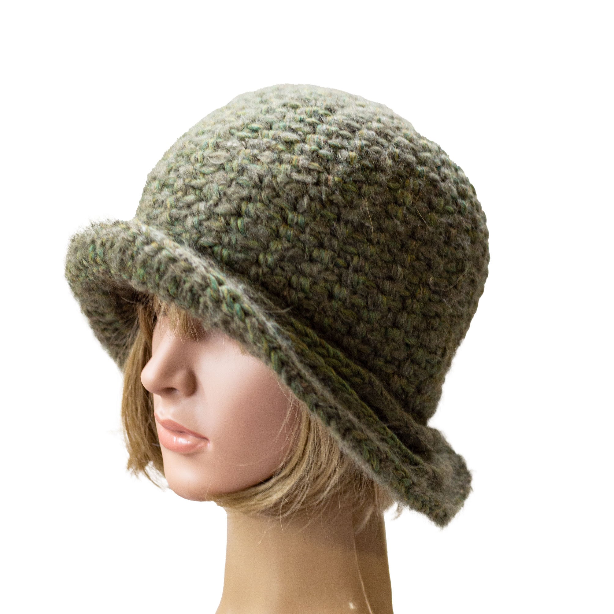 Winter hats women gray alpaca cloche hat satin lined winter Etsy