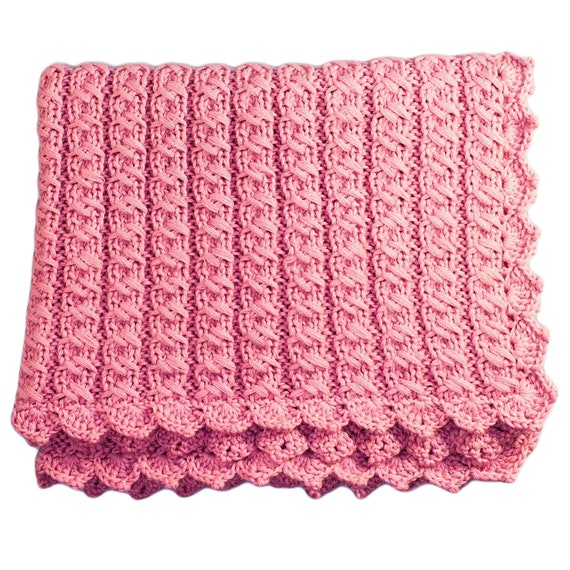 Baby blanket knitting pattern for chunky baby blanket Etsy