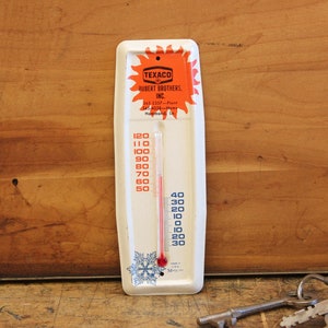 Vintage Texaco Advertising Gas Service Station Thermometer/ Sign Gas Oil