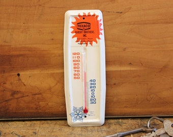 VINTAGE Rare CHAMPION SPARK Plug Thermometer Porcelain Sign Car