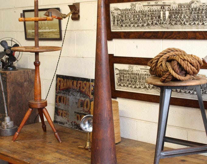 Giant 38" Antique Maritime Nautical Wooden Rope Splicing Fid Marlin Spike Tool