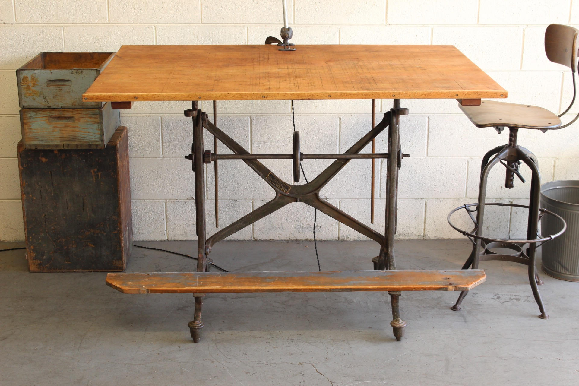 Vintage Industrial Antique Keuffel and Esser Drafting Table w/ Etsy