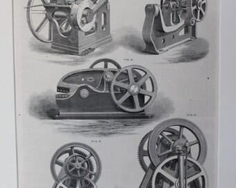 Original 19th Century Illustrated London News Antique Industrial Print, ca.1867