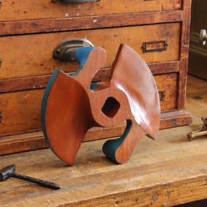 Vintage Industrial Wooden Boat Propeller Foundry Pattern Mold Art