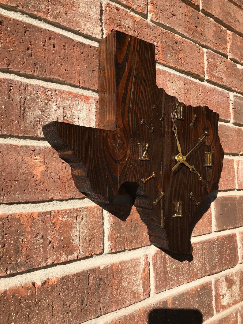 Texas Wall Clock Etsy