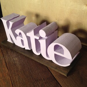 Foam Letters Name Plate Custom Name Plate - Etsy