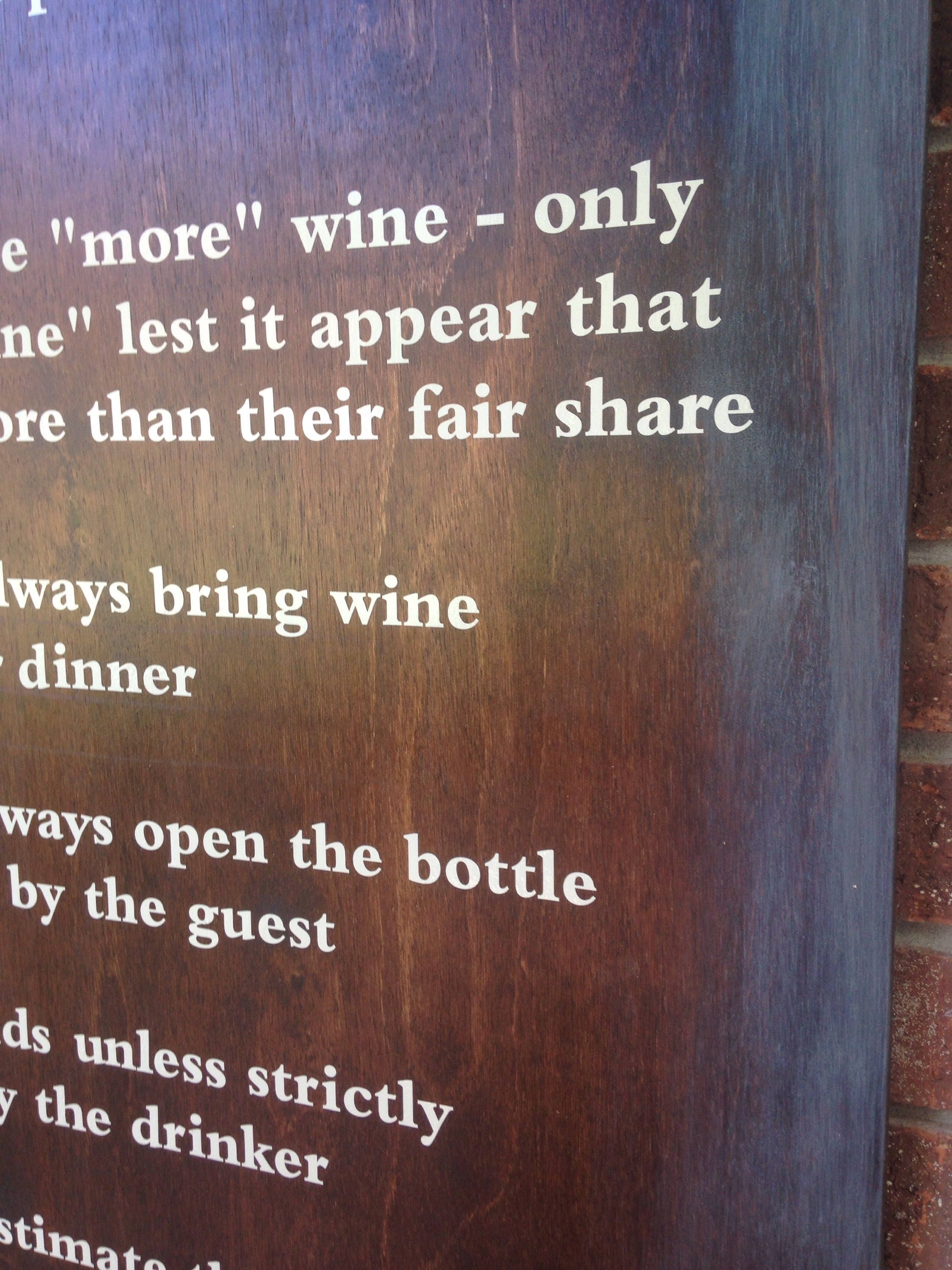 Wine Rules Sign Etsy