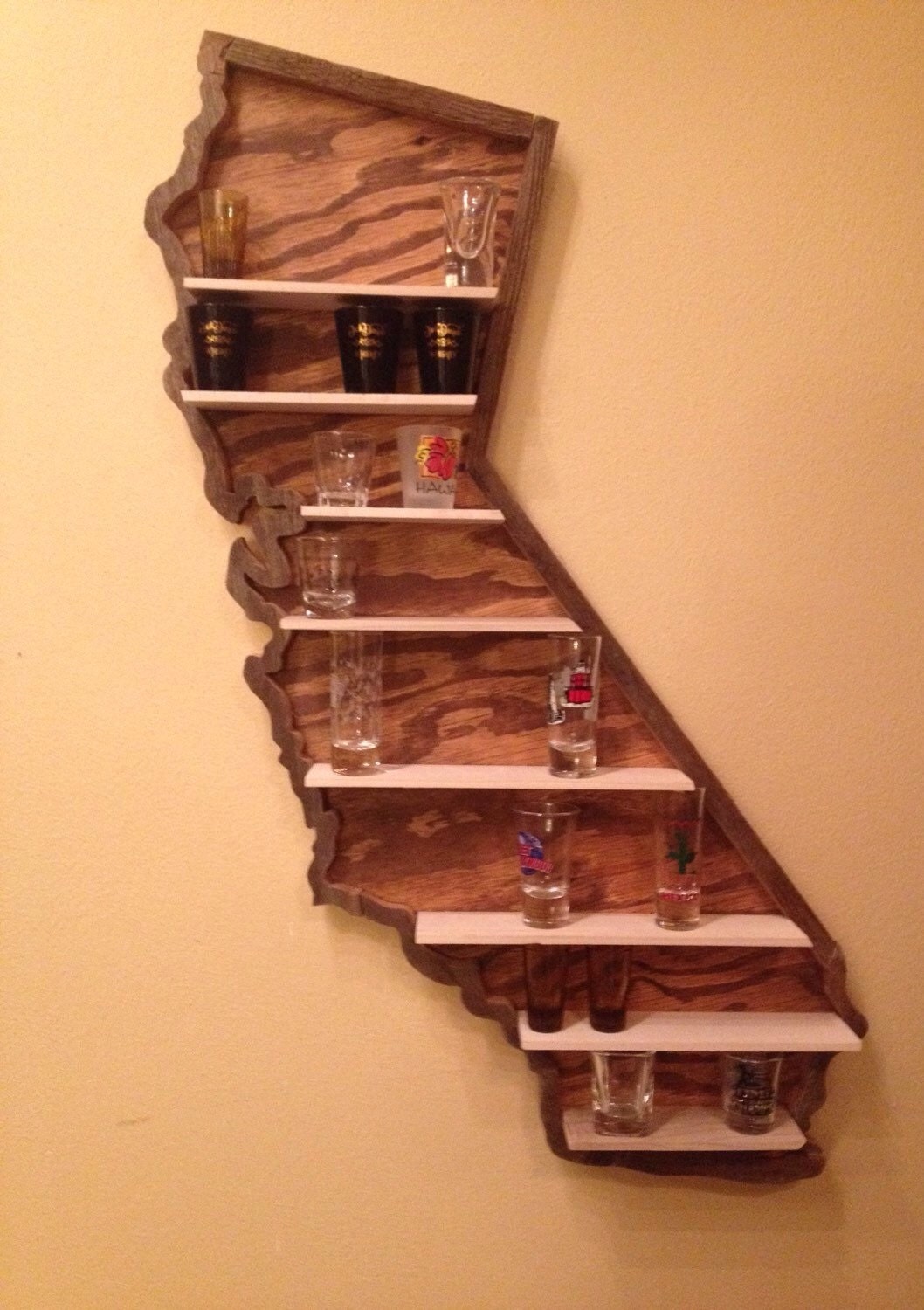 State Shot Glass Shelf Etsy