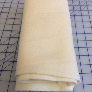 natural cream wool fabric ready to dye, reclaimed wool