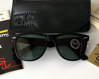 Vintage Classic 1980s Ray-ban Wayfarer Sunglasses - Etsy